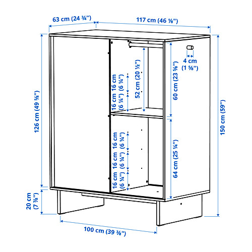 GLAMBERGET Measurement Illustration