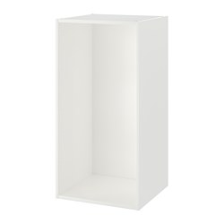 PLATSA - Rangka, putih, 60x55x120 cm
