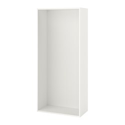 PLATSA - Rangka, putih, 80x40x180 cm