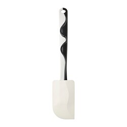 GUBBRÖRA - Spatula karet, hitam/putih