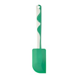 GUBBRÖRA - Rubber spatula, green/white