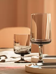 OMBONAD - Goblet, grey, 32 cl