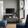 BESTÅ - meja TV dengan pintu, abu-abu tua/Mörtviken/Stubbarp abu-abu, 120x42x74 cm | IKEA Indonesia - PE913750_S1