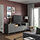 BESTÅ - TV bench with doors and drawers, dark grey/Västerviken/Stubbarp dark grey, 240x42x74 cm | IKEA Indonesia - PE913759_S1