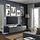 BESTÅ - TV bench with doors, dark grey/Lappviken dark grey, 180x42x38 cm | IKEA Indonesia - PE913783_S1
