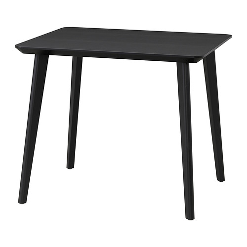 LISABO meja, hitam, 88x78 cm | IKEA Indonesia