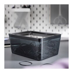 KUGGIS - Lid, black, 13x18 cm