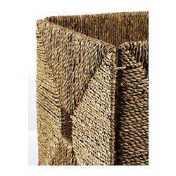 KNIPSA - Keranjang, mendong, 32x33x32 cm