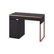 MICKE - Desk, anthracite/red, 105x50 cm