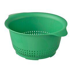 UPPFYLLD - Colander, bright green, 24 cm