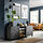 BESTÅ - kombinasi penyimpanan dengan pintu, abu-abu tua/Bergsviken/Stubbarp hitam, 180x42x74 cm | IKEA Indonesia - PE914147_S1