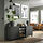 BESTÅ - storage combination with doors, dark grey/Lappviken/Stubbarp dark grey, 180x42x74 cm | IKEA Indonesia - PE914143_S1