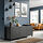 BESTÅ - storage combination with drawers, dark grey/Lappviken/Stubbarp dark grey, 180x42x74 cm | IKEA Indonesia - PE914159_S1