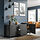 BESTÅ - storage combination with drawers, dark grey/Lappviken/Stubbarp dark grey, 180x42x74 cm | IKEA Indonesia - PE914166_S1