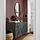 BESTÅ - kombinasi kabinet dpasang di dnding, abu-abu tua/Bergsviken hitam, 180x42x64 cm | IKEA Indonesia - PE914183_S1