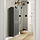 BESTÅ - wall cabinet with 2 doors, dark grey/Mörtviken dark grey, 60x22x128 cm | IKEA Indonesia - PE914231_S1