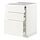 METOD/MAXIMERA - bc w pull-out work surface/3drw, white/Veddinge white, 60x60x80 cm | IKEA Indonesia - PE832505_S1