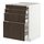 METOD/MAXIMERA - bc w pull-out work surface/3drw, white/Sinarp brown, 60x60x80 cm | IKEA Indonesia - PE832533_S1