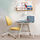 DAGNAR/BERGLÄRKA - children's desk and chair, turquoise/yellow, 100x70 cm | IKEA Indonesia - PE874568_S1