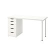 ALEX/LAGKAPTEN - Desk, white, 140x60 cm