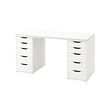 ALEX/LAGKAPTEN - Desk, white, 140x60 cm