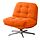 DYVLINGE - swivel armchair, Kelinge orange | IKEA Indonesia - PE942192_S1