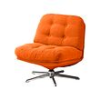 DYVLINGE - Swivel easy chair, Kelinge orange