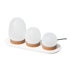 PRAKTSPIREA - 4-piece LED decoration lighting set, with charging tray