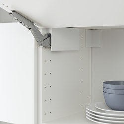 UTRUSTA - Hinge w damper for horizontal door, white