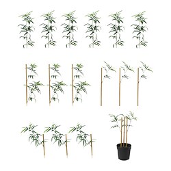 FEJKA - Tanaman tiruan dalam pot, dalam/luar ruang bambu, 23 cm