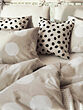 ODDNY - Cushion cover, off-white/dot pattern black, 50x50 cm