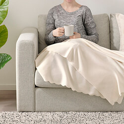 THORGUN - Throw, off-white, 120x160 cm