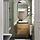 BACKSJÖN/ÄNGSJÖN - wash-stnd w drawers/wash-basin/tap, oak effect/black marble effect, 62x49x71 cm | IKEA Indonesia - PE914450_S1