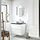 KATTEVIK/ÄNGSJÖN - wash-stnd w drawers/wash-basin/tap, high-gloss white/black marble effect, 82x49x80 cm | IKEA Indonesia - PE914504_S1