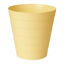 FNISS - Waste bin, yellow, 6.8 l