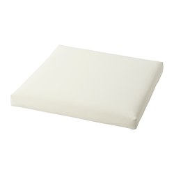KUDDARNA - Seat cushion, outdoor, beige, 62x62 cm