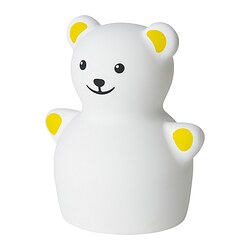TÖVÄDER - LED night light, bear battery-operated