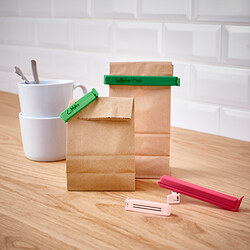 BEVARA - Sealing clip, set of 26, mixed colours