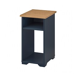 SKRUVBY - Side table, black-blue, 40x32 cm