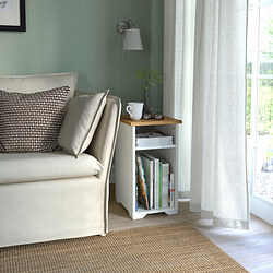 SKRUVBY - Side table, white, 40x32 cm