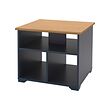 SKRUVBY - Coffee table, black-blue, 60x60 cm
