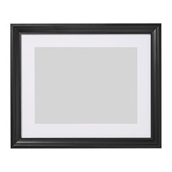 EDSBRUK - Frame, black stained, 40x50 cm