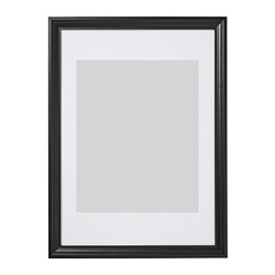 EDSBRUK - Bingkai, diwarnai hitam, 50x70 cm