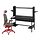 STYRSPEL/FREDDE - gaming desk and chair, black grey/red | IKEA Indonesia - PE874865_S1