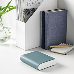 TJUGO - Battery charger with storage, grey-green