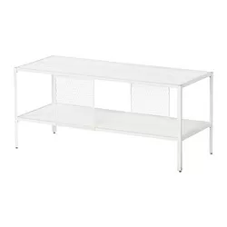 BAGGEBO - Meja TV, logam/putih, 90x35x40 cm