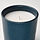 FRUKTSKOG - scented candle in ceramic jar, Vetiver & geranium/black-turquoise, 50 hr | IKEA Indonesia - PE914717_S1