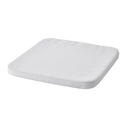 STAGGSTARR - Chair pad, light grey, 36x36x2.5 cm