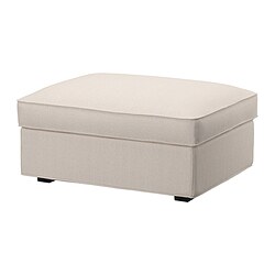 KIVIK - Cover for footstool with storage, Tresund light beige