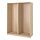 PAX - 2 wardrobe frames, white stained oak, 150x58x201 cm | IKEA Indonesia - PE914809_S1